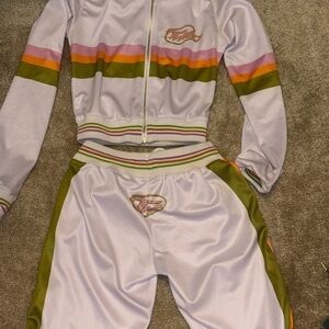 Stylish Women's Track Suit in Pastel and Olive